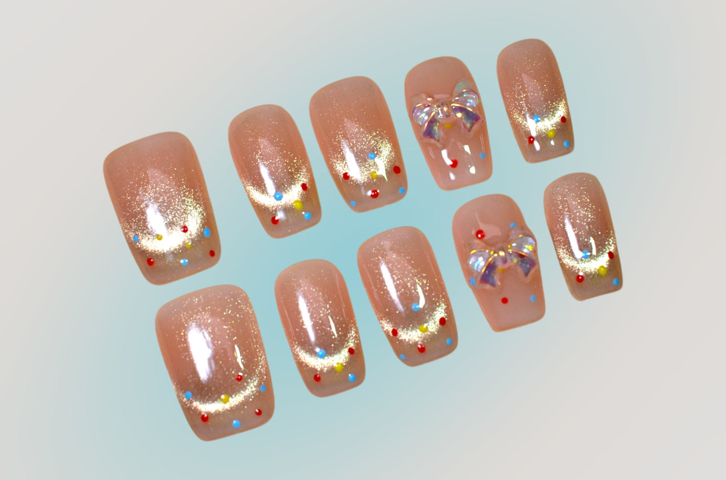 Golden Confetti Bow