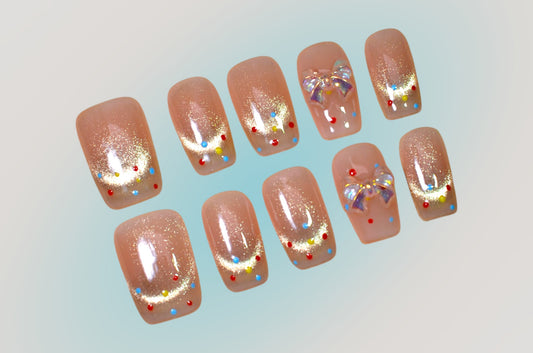 Golden Confetti Bow