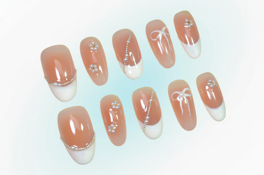 Brightened nail product photo
