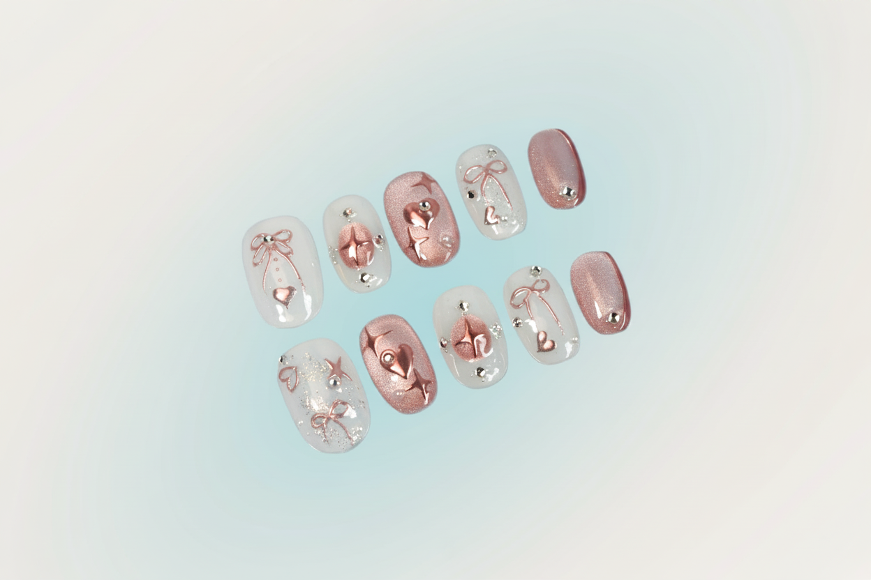 Brightened nail product photo